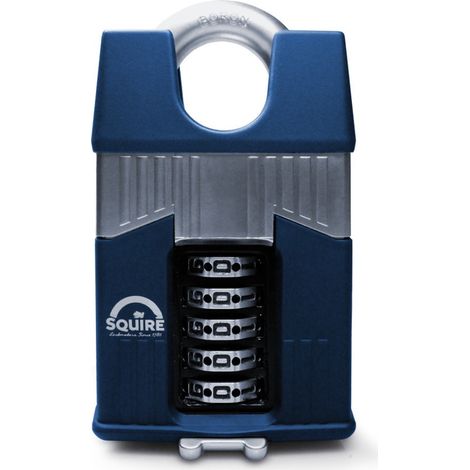 Cadenas de sécurité à combinaison et anse protégée Squire Warrior 65 (1/2)