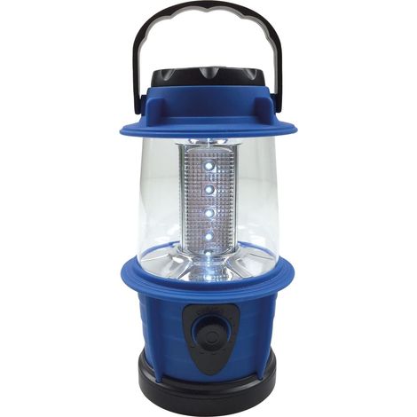 Happy People LED-Laterne blau Camping Outdoor Campingleuchte Campinglampe