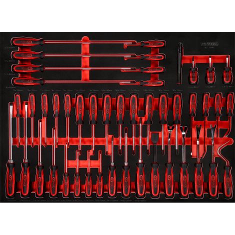 KS TOOLS Schraubendreher-Satz in Schaumstoffeinlage 46tlg. - 821.0046 (1/3)