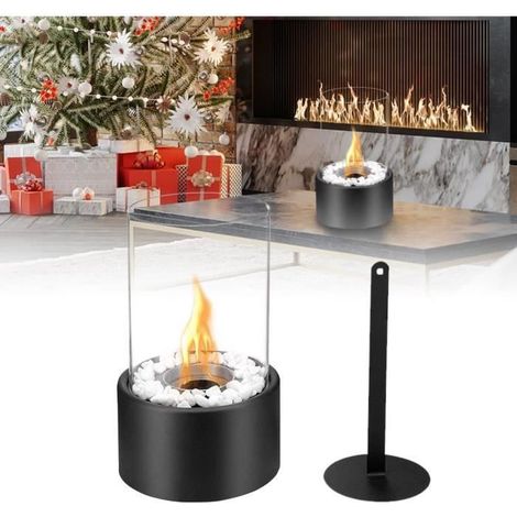 Cheminée Bioéthanol Portable - CELLUSTOP - Table - Blanc - Carburant Durable - Décoration Moderne (1/4)