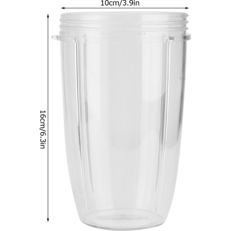 Lot de 2 gobelets transparents de rechange pour mixeur, compatibles avec les modèles 600W et 900W. (1/5)