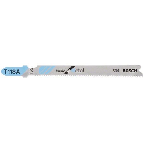 Lama per seghetto alternativo Bosch T 118 A Basic per metallo