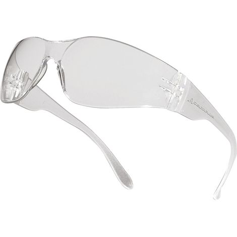 Delta Plus – Lunettes de protection incolores norme EPI – Polycarbonate anti-rayures – Confort avec casque – BRAV2IN