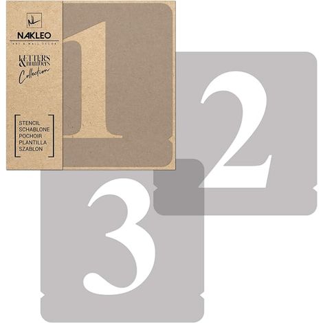 Number Stencils for Painting, Numbers (1/5)