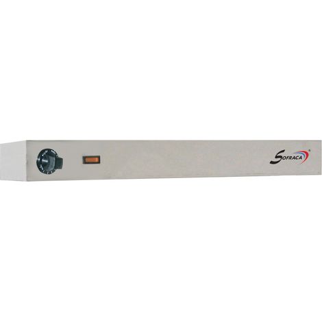 Rampe chauffante infrarouge - 230 V - L 1220 mm - Avec régulateur - Sofraca