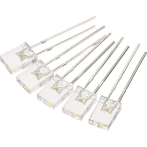 Ampoule LED 2 x 5 x 7 mm, 150 LED rectangulaires blanches et lumineuses pour indicateurs de composants électroniques (1/5)