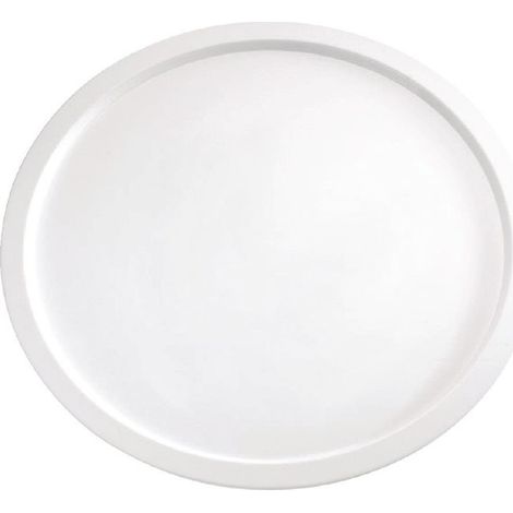 Assiette de service ronde (H)20 x (Ø)380 mm blanche en mélamine