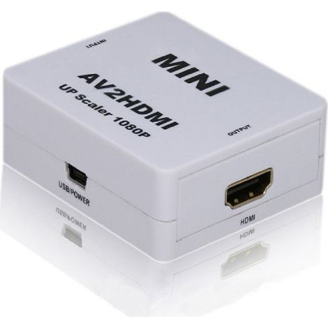 MaxTech - Convertitore Da Rca Av A Hdmi 1080p Adattatore Usb Av2hdmi Converter Maxtech Crca-hdmi - (1/2)
