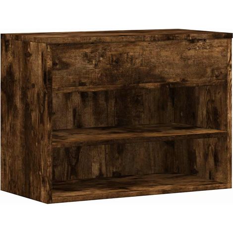 Scarpiera  Mobile per scarpe Rovere Fumo 60x30x45 cm in Legno Multistrato (1/5)