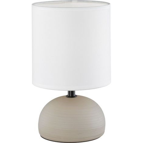 Lampada tavolo da Interno E14 in Ceramica Cappuccino