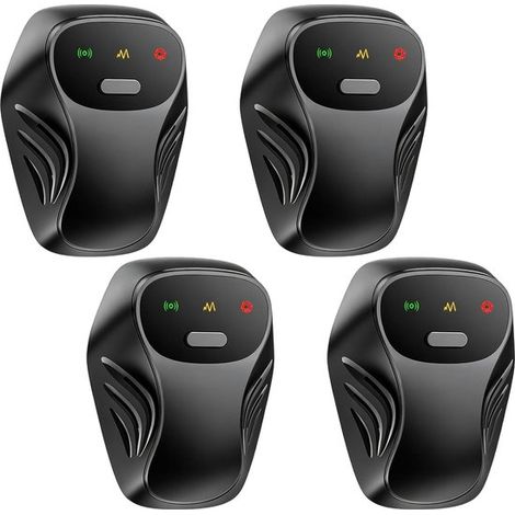 Ultraschall Schädlingsbekämpfer, Set mit 4 elektronischen Mäusevertreibern, Steckergerät für den Innenbereich, zur Bekämpfung von Mäusen, Insekte (1/5)