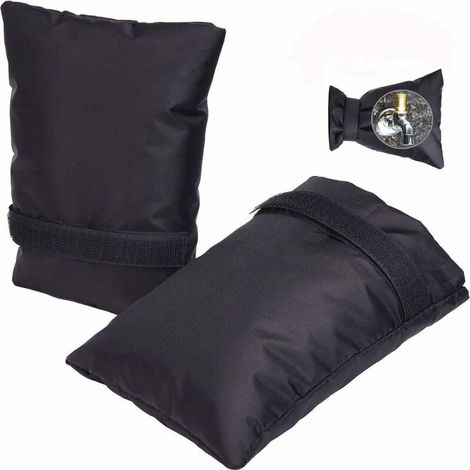 Outside Tap Cover, Outdoor Garden Tap Socks for co.ukeeze Protection for Winter, 2 Pack (Black) (1/5)