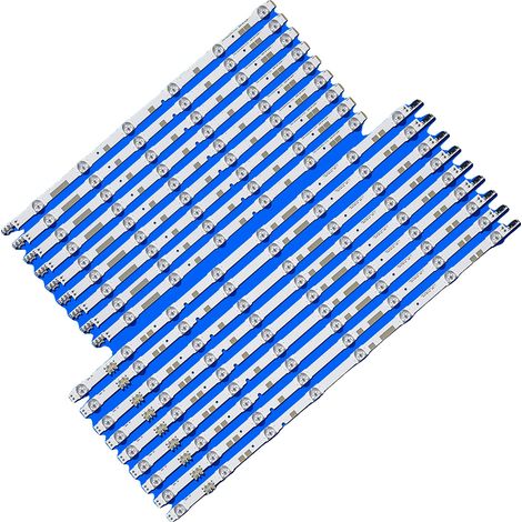 LED-Hintergrundbeleuchtungsstreifen, Länge 1137mm, 14 LED-Perlen pro Streifen, 3V Spannung pro LED, passt zu mehreren TV-Modellen, neuwertiger Zustand (1/5)