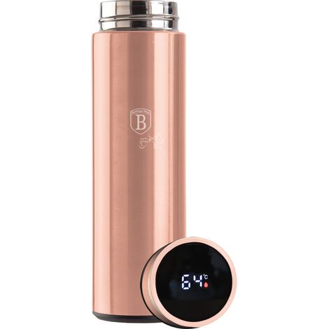 Termo inteligente de acero de 0,45 l con indicador de temperatura LED BERLINGER HAUS Oro rosa BH-7954 (1/5)