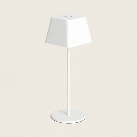 Lampada da Tavolo LED 1.2 W Portatile per Esterni Alluminio con Batteria Ricaricabile Willy Bianco (1/5)