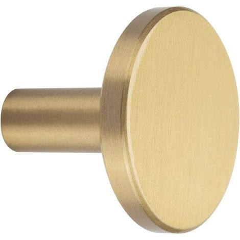 Round Wall Coat Hook Brass Golden Clothes Rack for Hanging Hat Scarf and Storage Bag Towel Hangers (Round 4 Pieces) Pi7TnucZF3 (1/4)