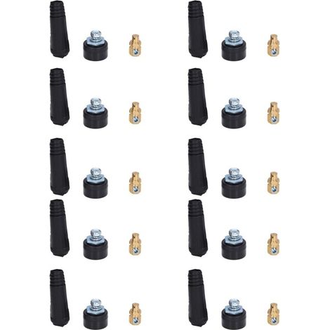 10 Pièces Connecteur Rapide Panneau Soudure TIG Douille Prise Câble 10-25 Style UE (1/5)