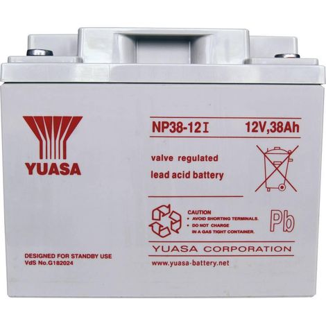 Yuasa NP38-12 VRLA Batterie 12 V 38 Ah wartungsfrei