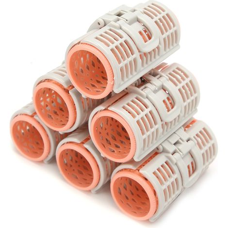 6 pièces Rouleaux à Cheveux à Air pour Frange, Outils de Coiffure DIY pour Femmes, Curlers à Air Chaud (1/5)
