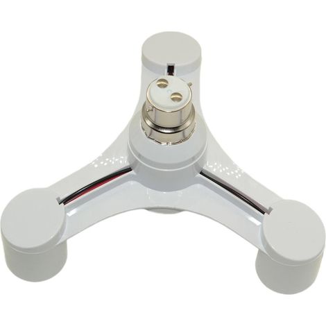 Adaptateur De Douille 3 En 1 B22 Vers E27 Pour Ampoule LED (1/5)