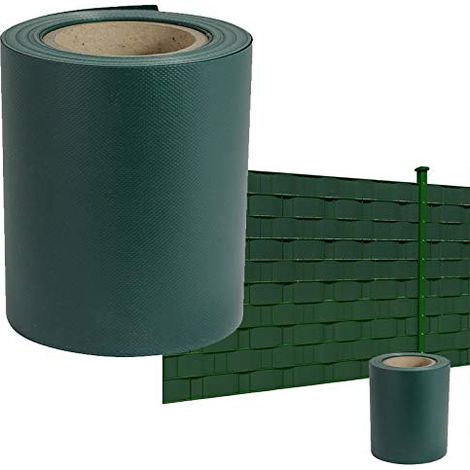 Lame De Confidentialité Verte PVC Film De Confidentialité Avec 30 Clips Rouleau De Clôture Occultant Pour Clôture À Double Barreau De Grille, Protection Contre Le Vent Pour Jardin, Balcon (65mx19cm) N