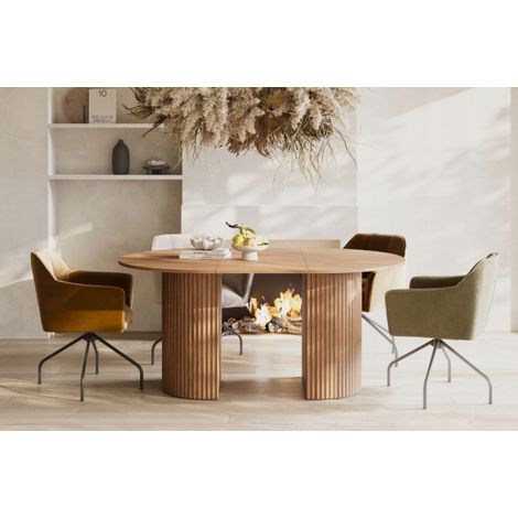 Table à manger CAVO extensible – 120/220 cm – Noyer Lincoln (1/4)