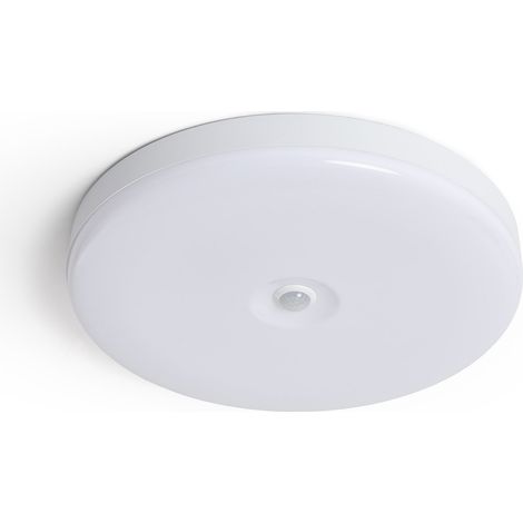 Plafón LED 18W Circular Ø290 mm con Sensor de Movimiento PIR Blanco (1/5)
