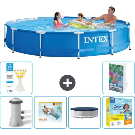 Frame Pool Rund - 366x76 cm - 7-teilig S291