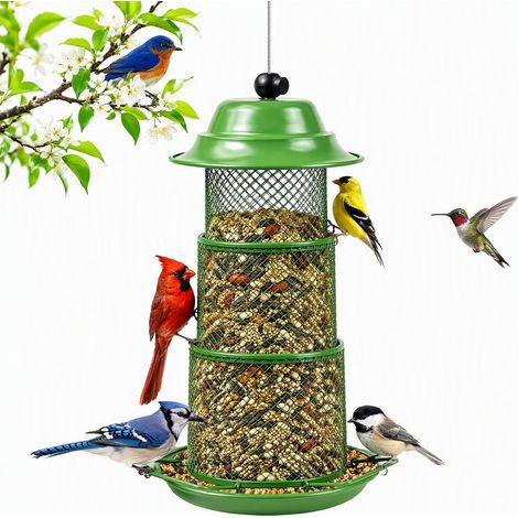 Mangeoire Oiseaux Extérieur Suspendue Métal Pliable (1/5)