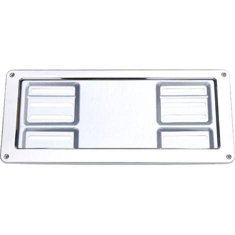 Cadre de plaque d'immatriculation en une pièce, formé par estampage, excellente résistance, pour SUV et véhicules utilitaires (1/2)