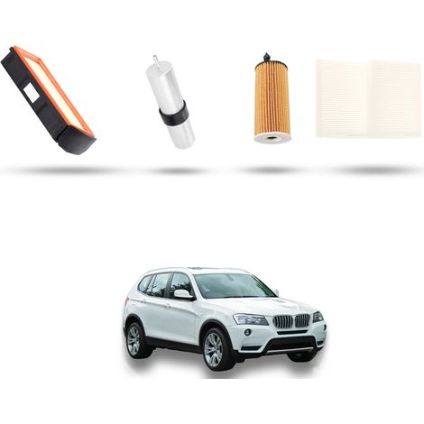 Kit tagliando 4 filtri compatibile con Bmw x3 (F25) 35d 230kw dal 2011 al 2017 (1/5)