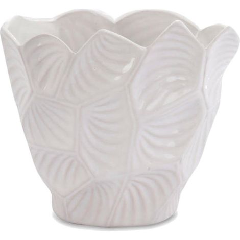 Vaso in ceramica multifunzionale bianco JJ con piedini antiscivolo (1/2)