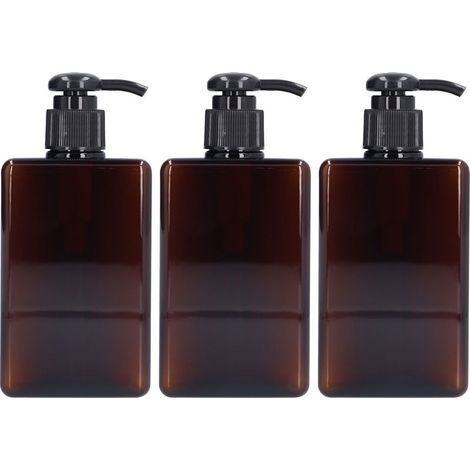Flacon pompe vide 280ml pour savon liquide - Lot de 3 - Récipient pratique pour voyage (1/5)