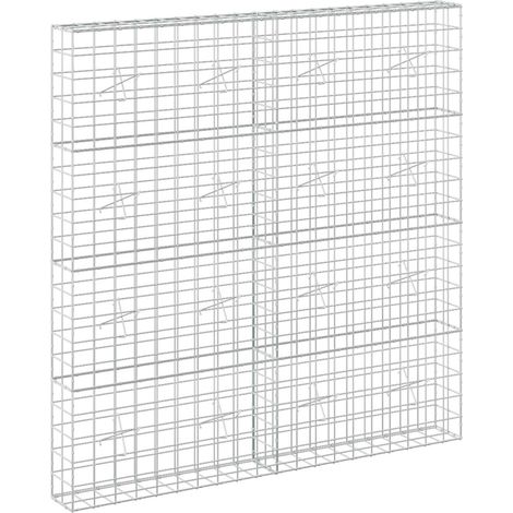 Gabione mit 3,5 mm Draht und 10x10 cm Maschen 200x20x200 cm vidaXL (1/5)
