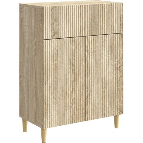 vidaXL  Sideboard  Sonoma Oak 66 x 34.5 x 90 cm Engineered Wood