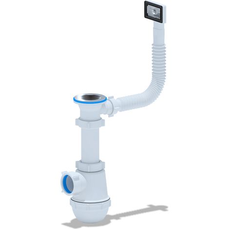 Belvit Waschbecken Siphon Überlauf 1 1/2" Ø40mm Belvit Waschbecken Siphon Überlauf 1 1/2" Ø40mm (1/3)