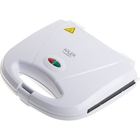 Gril électrique 1200 W, plaque de cuisson 20 x 11 cm, blanc (1/5)
