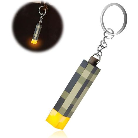 2 torce portachiavi, lampada da parete fatta a mano, luce notturna, lampada da comodino 3D con lampadina ricaricabile tramite USB (1/5)