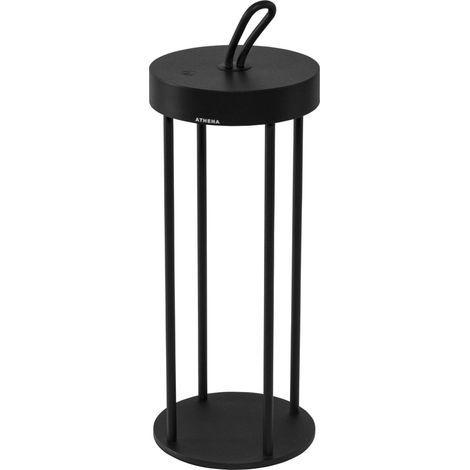 Century Modelo contemporáneo lámpara LED negra 360 mm