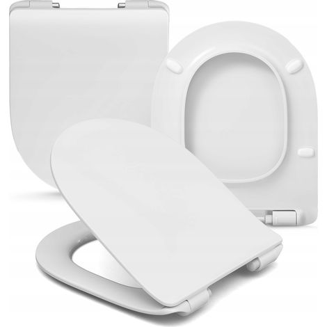 Laufen  Abattant WC Slim Pro A - 44x37 cm - Blanc - Antibactérien, Facile à nettoyer, Silence