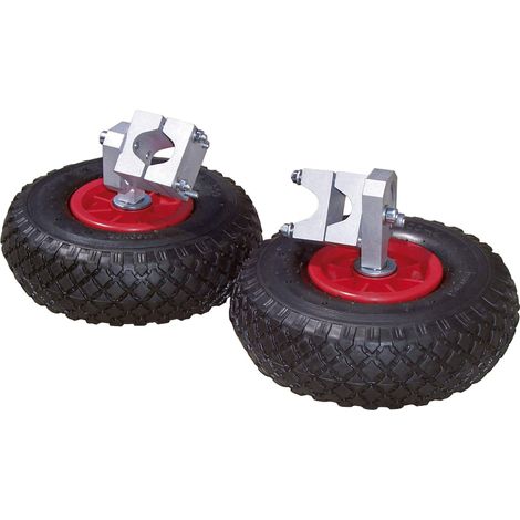 Kerbl 29396 - Set di 2 Ruote di Supporto per carriola (1/4)