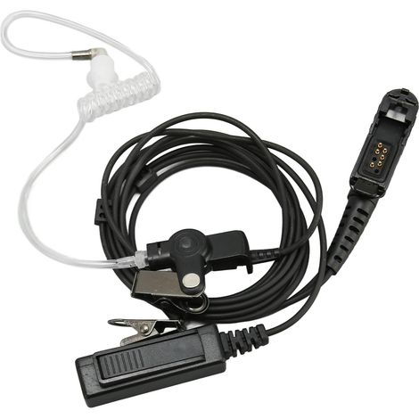 Écouteur pour talkie-walkie bidirectionnel à tube d'air compatible avec Motorola P6600, P6620, XPR3300, XPR3500, MTP3250 et XiR P6600 (1/4)