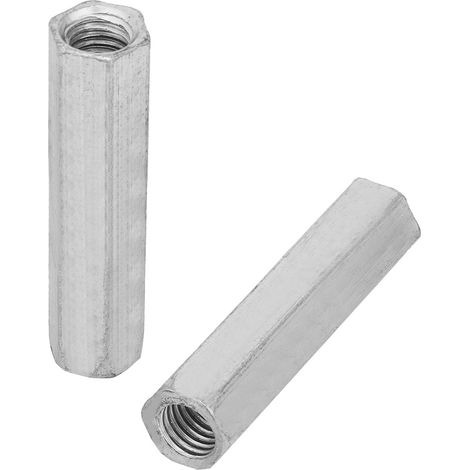 écrous hexagonaux longs M1060 en acier zingué (1/5)