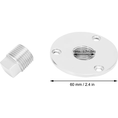 Runde und prismatische Wasserstopfen, Schiffsbeschläge aus Edelstahl 316 (1/5)