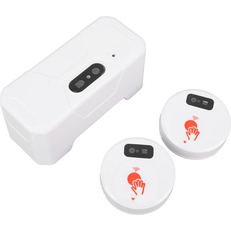 Kit de chasse d'eau électrique à capteur avec 2 capteurs, batterie 1800 mAh, chasse d'eau automatique sans contact à capteur externe. (1/5)