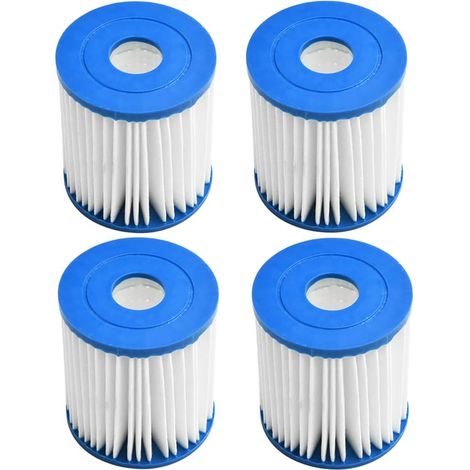 Lot de 4 filtres de rechange pour Intex, piscine 28601/28602 pour ensemble Intex Type H 29007E - Pour piscines hors sol et (1/5)