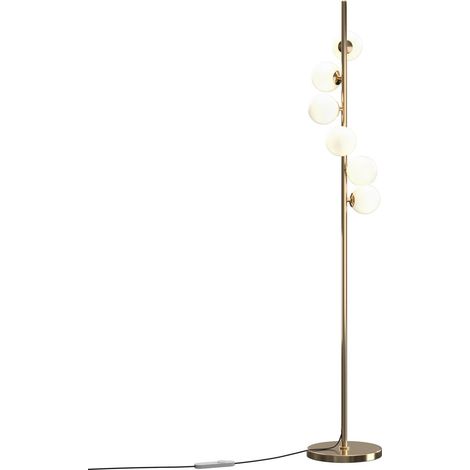 Maytoni Dallas Lampadaire Dallas à plusieurs bras, doré, ampoule G9 à intensité variable
