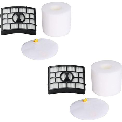Filtre Hepa Mousse et Feutre pour Shark Rotator assuré Lift-Away Nv650 True pour Animal Domestique Nv650 W Nv652 Nv750 W Lift-Away Deluxe Nv751 Nv651 supplémentaire : Xff650 & Xhf650 2 Ensemble (1/5)
