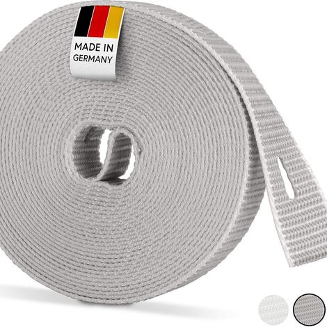 In stock: 5 meters of gray roller blind webbing (4 pieces per pack) - roller blind mechanism repair parts, UV resistant and wear-resistant. (1/5)