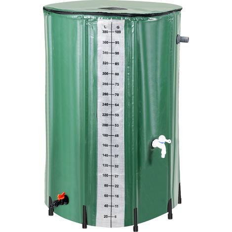 SWANEW Serbatoio per la raccolta di acqua piovana 380L con serbatoio (1/5)